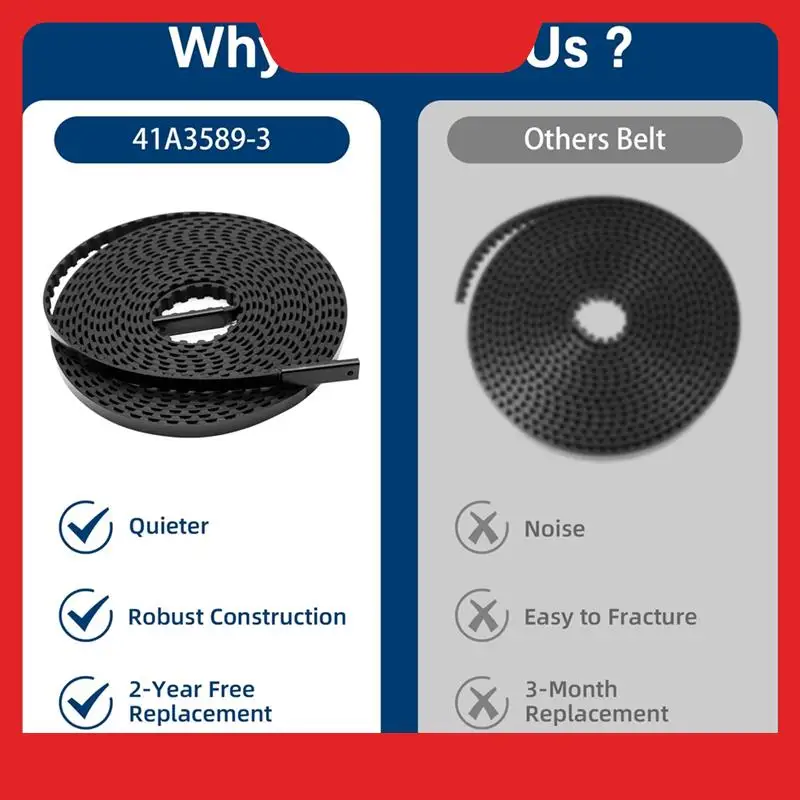 

41A3589-3 41A3589‑12 Drive Belt For 7 Ft High Garage Door, 233 Inches Belt Assembly For Garage Door Opener-N38R