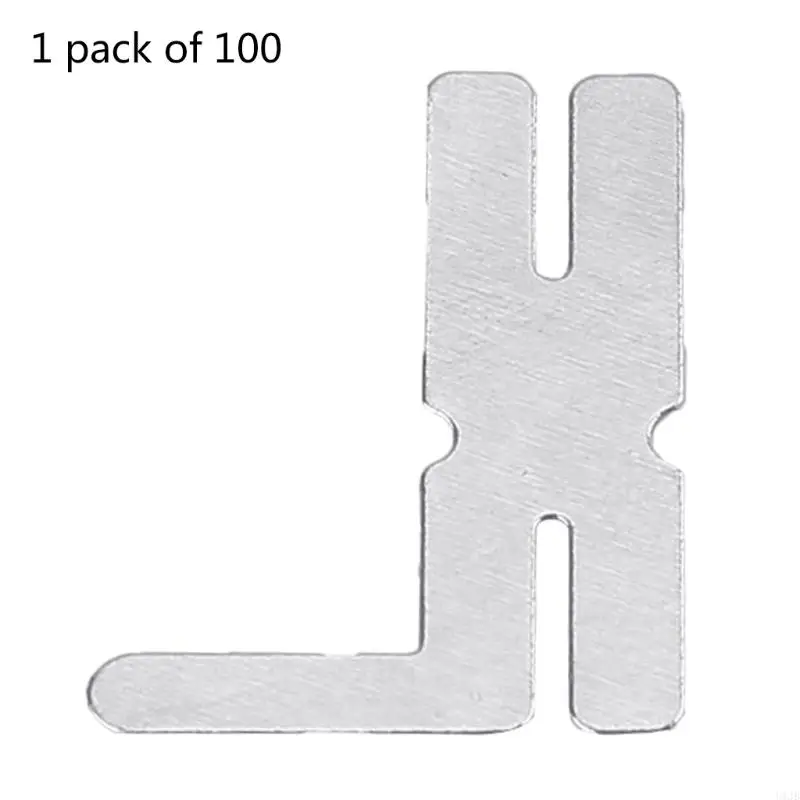 U1JB Dây đeo bằng thép mạ niken Tấm loại cho hàn điểm pin 100 chiếc