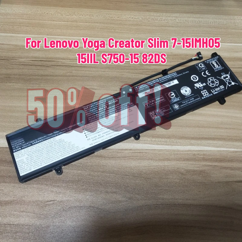 

L19C4PF2 L19M4PF2 5B10X18187 5B10X18188 SB10X18189 Laptop Battery For Lenovo Yoga Creator Slim 7-15IMH05 15IIL S750-15 82DS 82AB