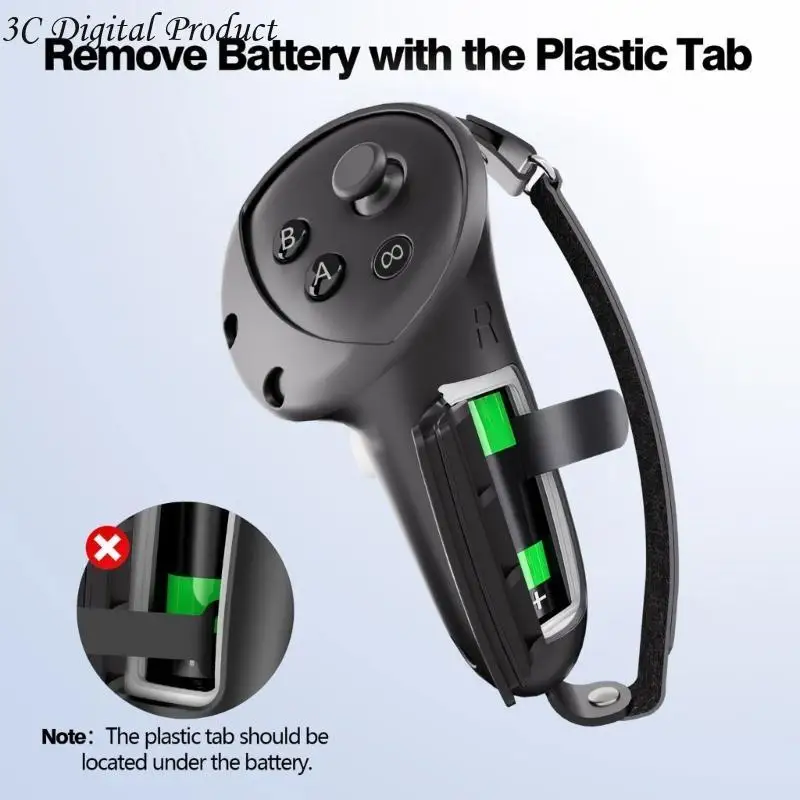 Améliore le manchon en silicone poignée pour les contrôleurs Quest3 / 3S Case complète Q84A