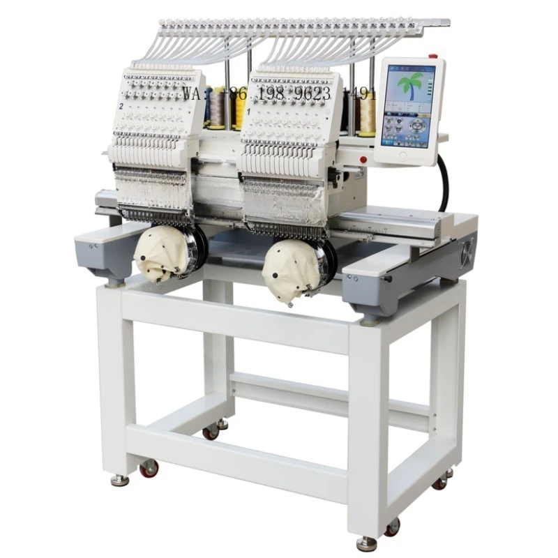 Single Head 15 Needles Embroidery  400x510mm Large Area Flat Cap T-shirt Equipment