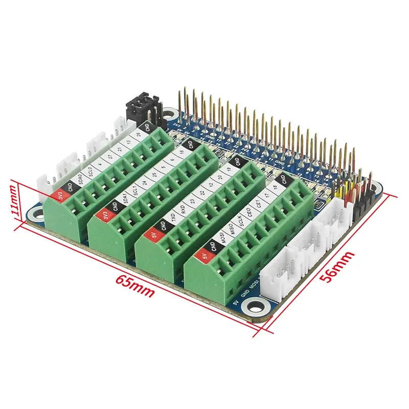 Scheda di espansione Raspberry Pi GPIO modulo PCF8591 LED scheda di prova sensore ADC/DCA integrata per Raspberry Pi 4B 3B CM4