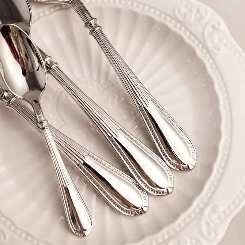 Stainless Steel 304 Dinnerware Set 18/10 Dinner Knife Fork Cutlery Set Service For 4 Drop Shipping