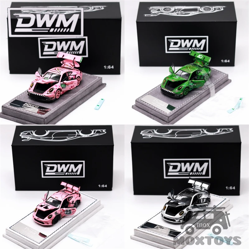 dwm-1-64-gt3-rs-rexys-pink-green-pink-pig-gt-silver-limited499-modellino-auto-in-metallo