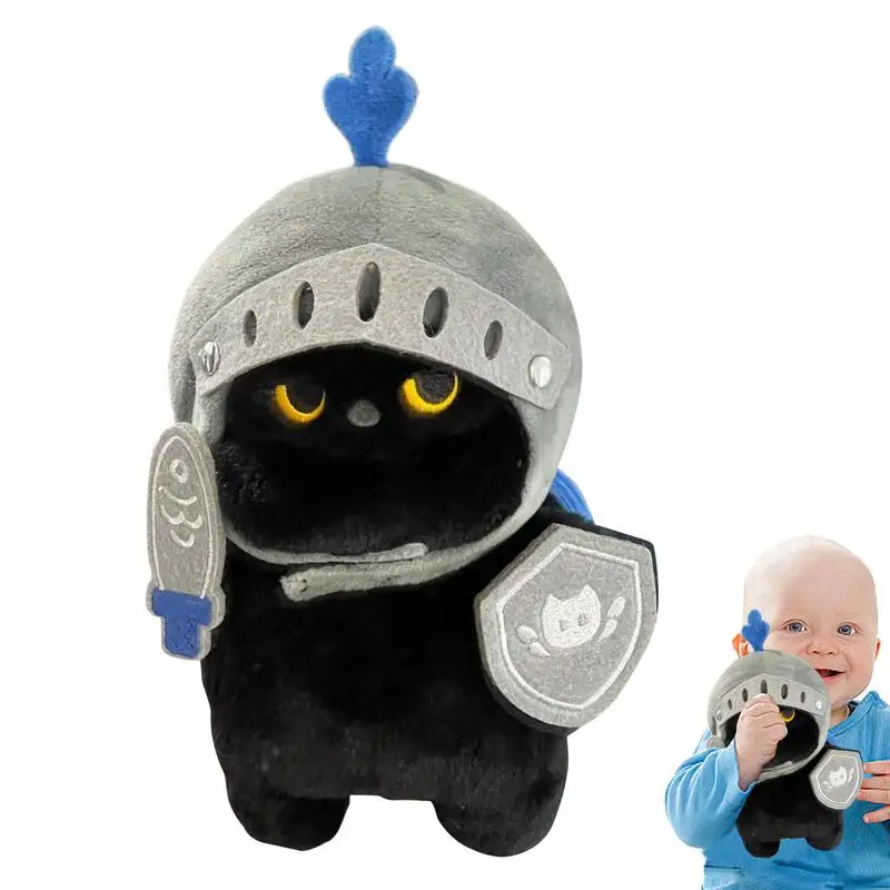 Knight Cat Stuffed Toy Stuffed Toys Knight Cat Plush Animal Toys Soft Cat Plush Stuffed Animal Toy For Boys Children And Kids