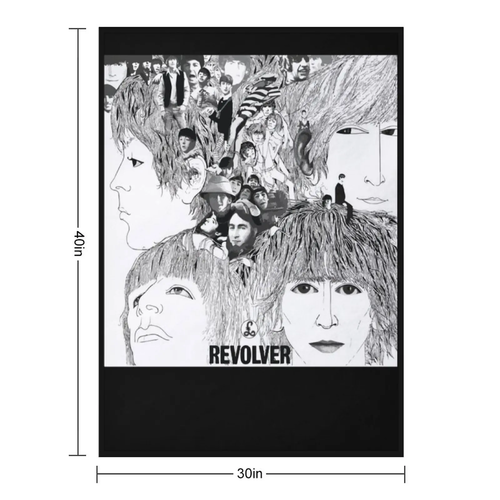 Revolver Album Cover Classic Throw Blanket Thin Sofa Bed Fashionable Blankets For Sofas Blankets