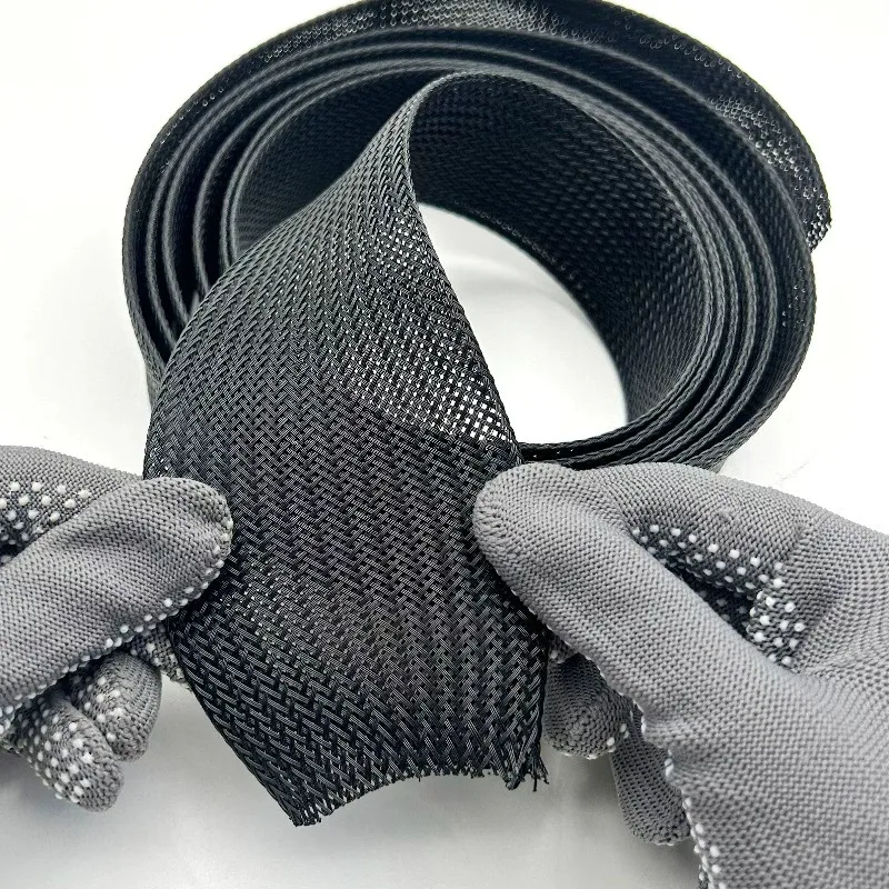 1/3/5M Self Closing Cable Protector Sleeve PET Braided Expandable Auto Line Management Flexible Loom Split Pipe Tube Protector