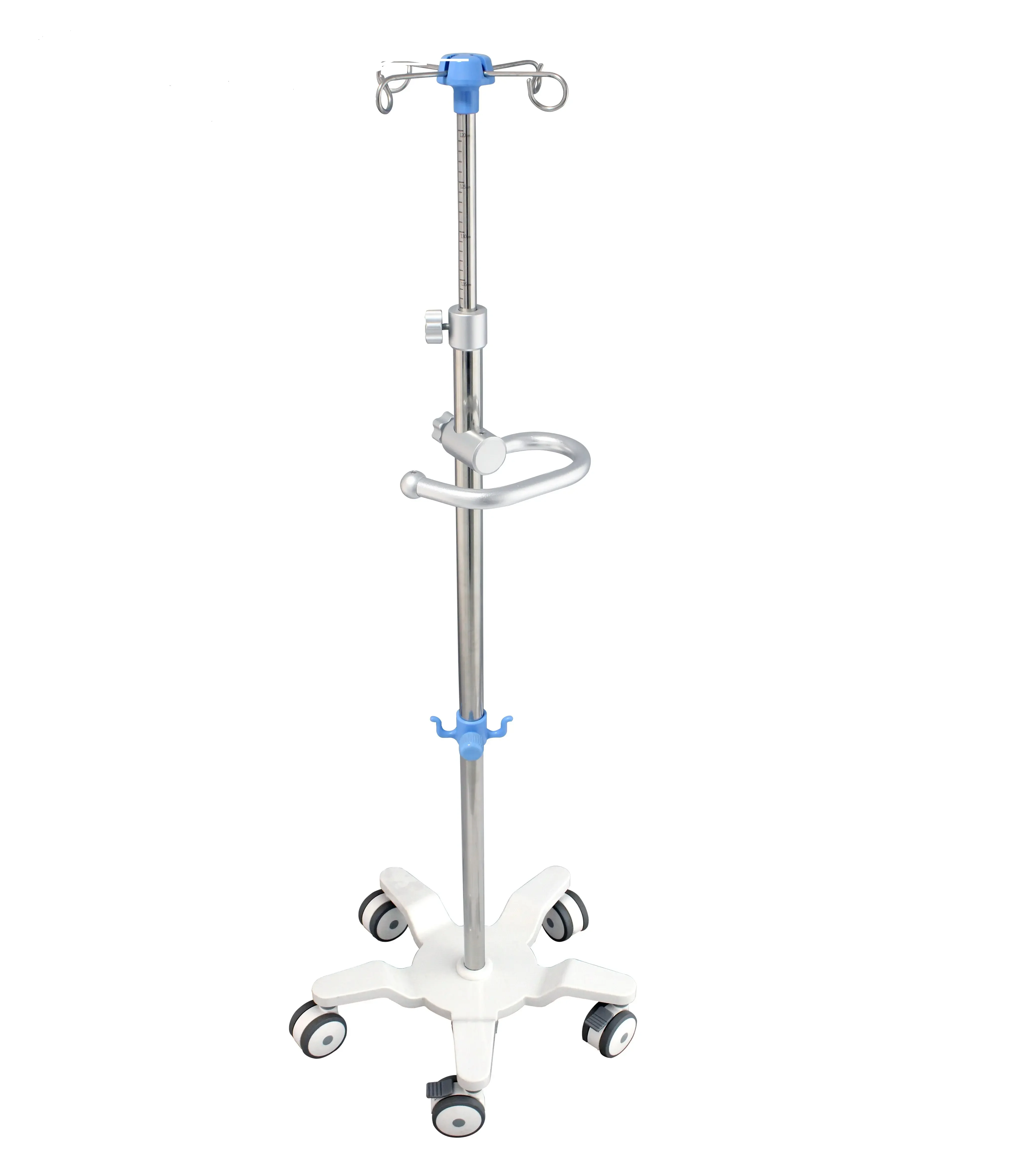 Best-Selling Hospital IV Pole Stainless Steel Medical Stand Adjustable Convenient IV Pole Stand