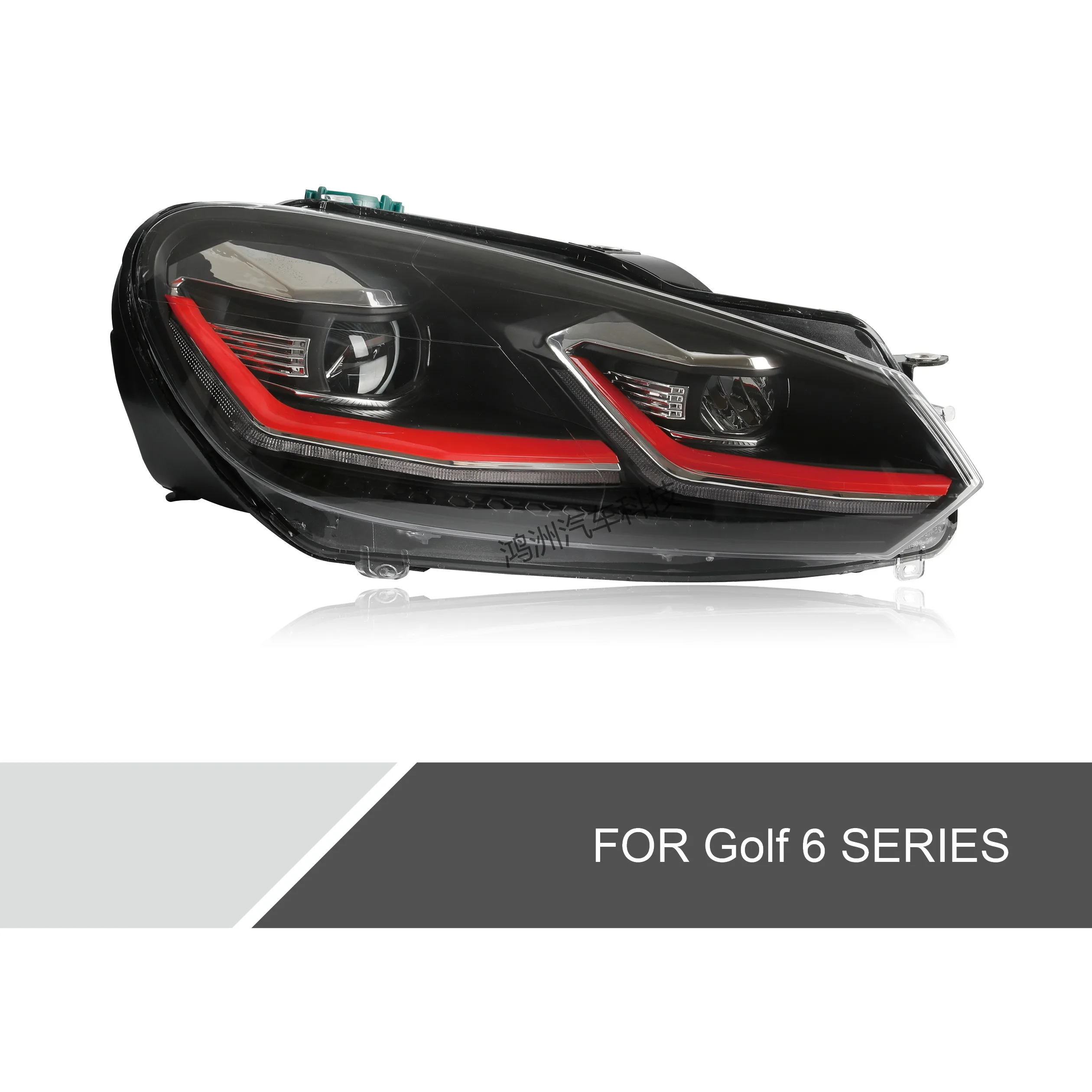 Kit de phares LED pour VW Golf 6 MK6 2008-2013, feux de jour DRL, clignotants, phares avant, remplacement Plug and Play, 2 pièces