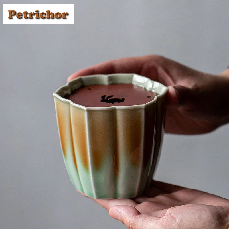 

300ml Celadon Flower Petals Jianshui Aesthetic Tea Washing Basin Tea Residue Bucket Household Chaxi Tableware Decoration Craft