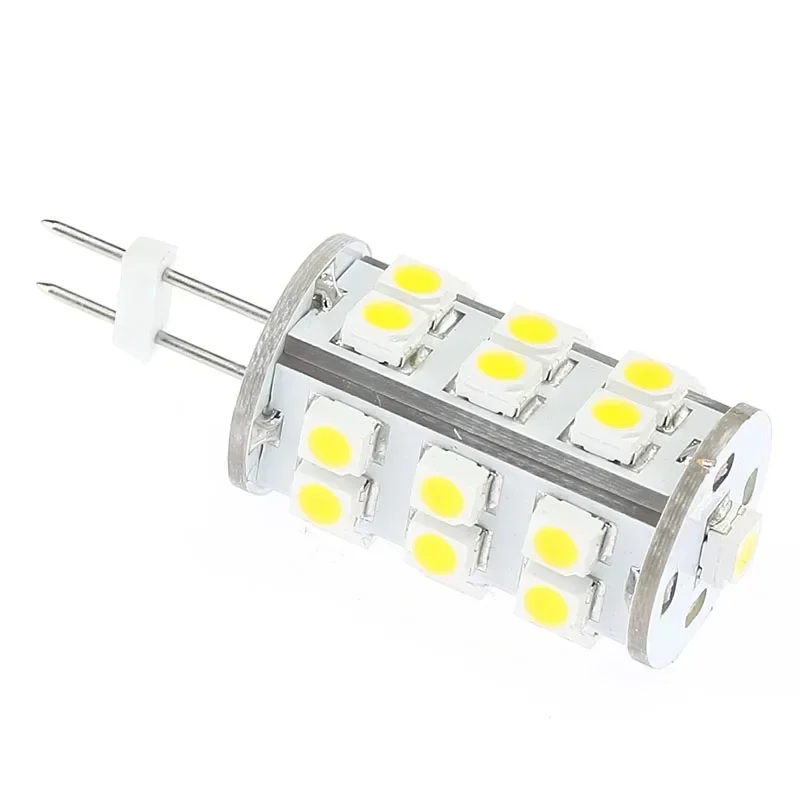 25LED SMD 3528 Led G4 12VDC/24VDC/12VAC  white dimmable led g4 light bulb tower type crystal halogen replacement 20pcs/lot