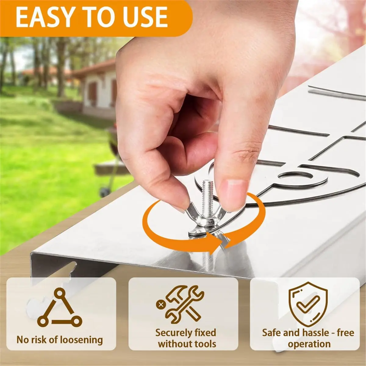 

Salmon Holder,304 Stainless Steel Flat Cooking Rack Height Adjustable Outdoor BBQ Cookware for Grilling Fish