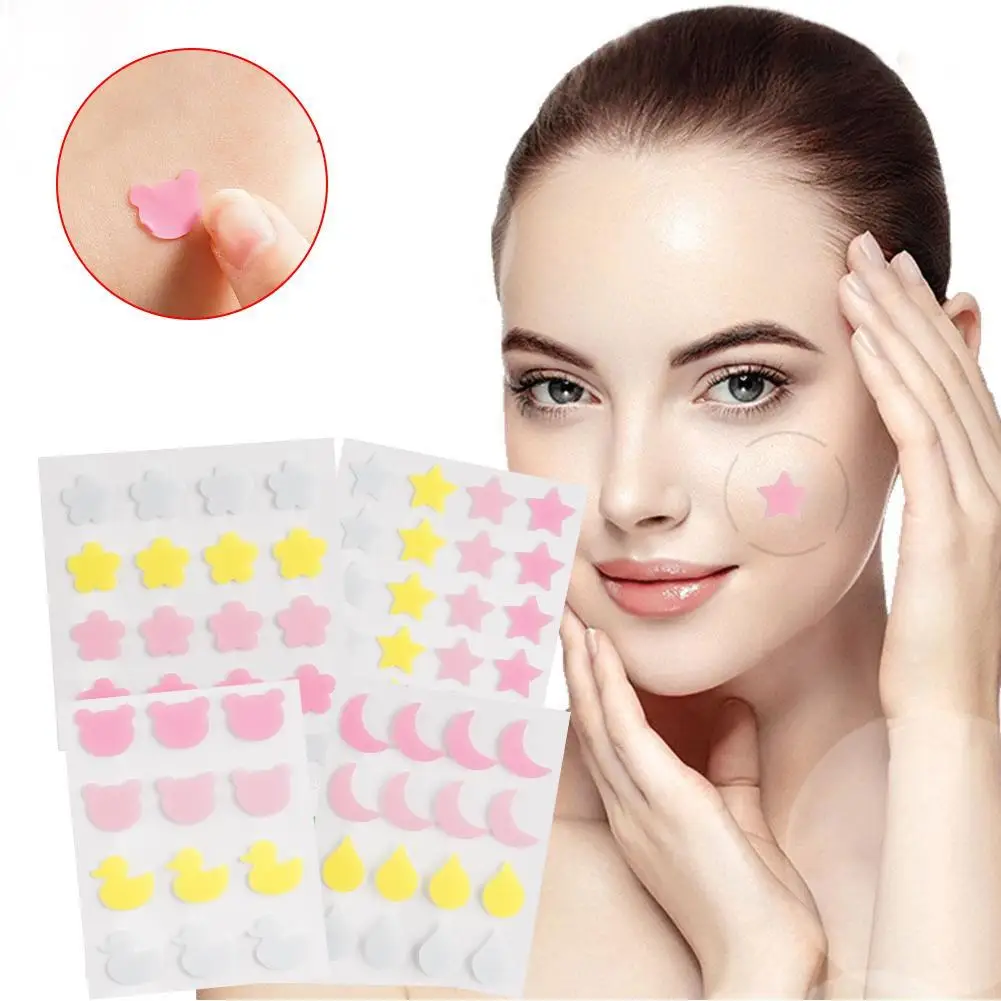 Etiqueta do remendo da espinha da acne, tratamento impermeável, ferramenta do removedor da espinha, máscara facial do ponto do defeito, cuidados com a pele, 12 pcs, 16 pcs, 24pcs