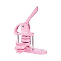 SucceBuy 3-IN-1 Button Maker Button Maker Machine with Panda Magic Book  Ergonomic Arc Handle Punch Press Kit