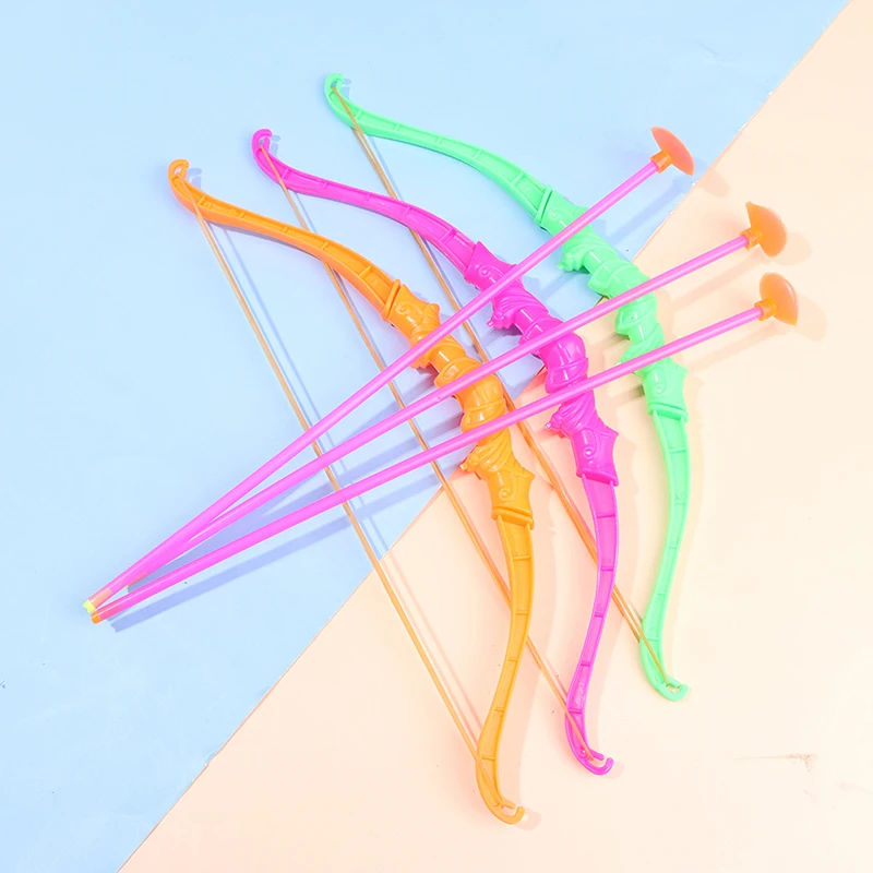 8cm Kids Shooting Outdoor Sports Toy Bow Arrow With Sucker Plastic Toys For Children Outdoor Funny Toys Gifts Kit Kids Toy