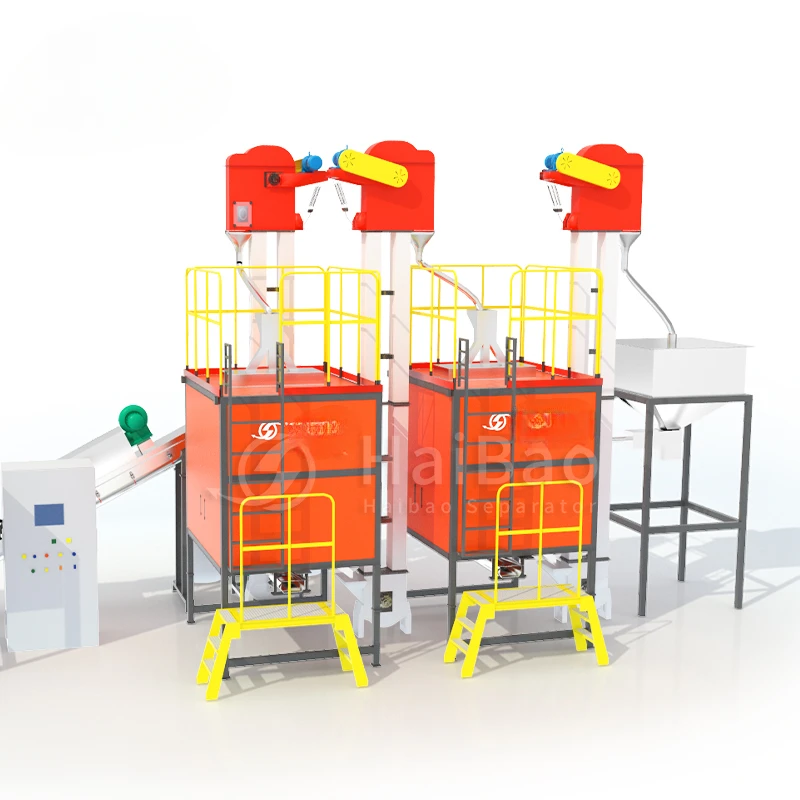 Haibao Wood Elastic Mix Pleastics Manufacture High Precision Vibrating Separating Machine Rubber Silicone Separator