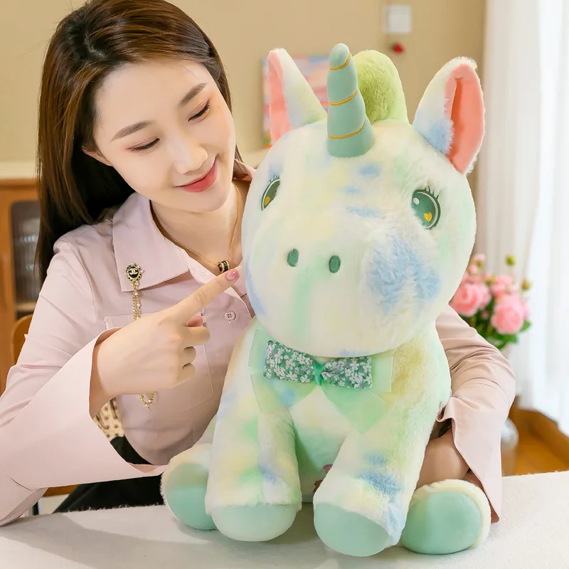 25-55cm Kawaii Giant Unicorn Plush Toy Soft Stuffed Unicorn Soft Dolls Animal Horse Toys For Children Girl Pillow Birthday Gifts