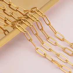 1Meter 2Meters Stainless Steel Flat Chains For Jewelry Making DIY Components Accessories Material