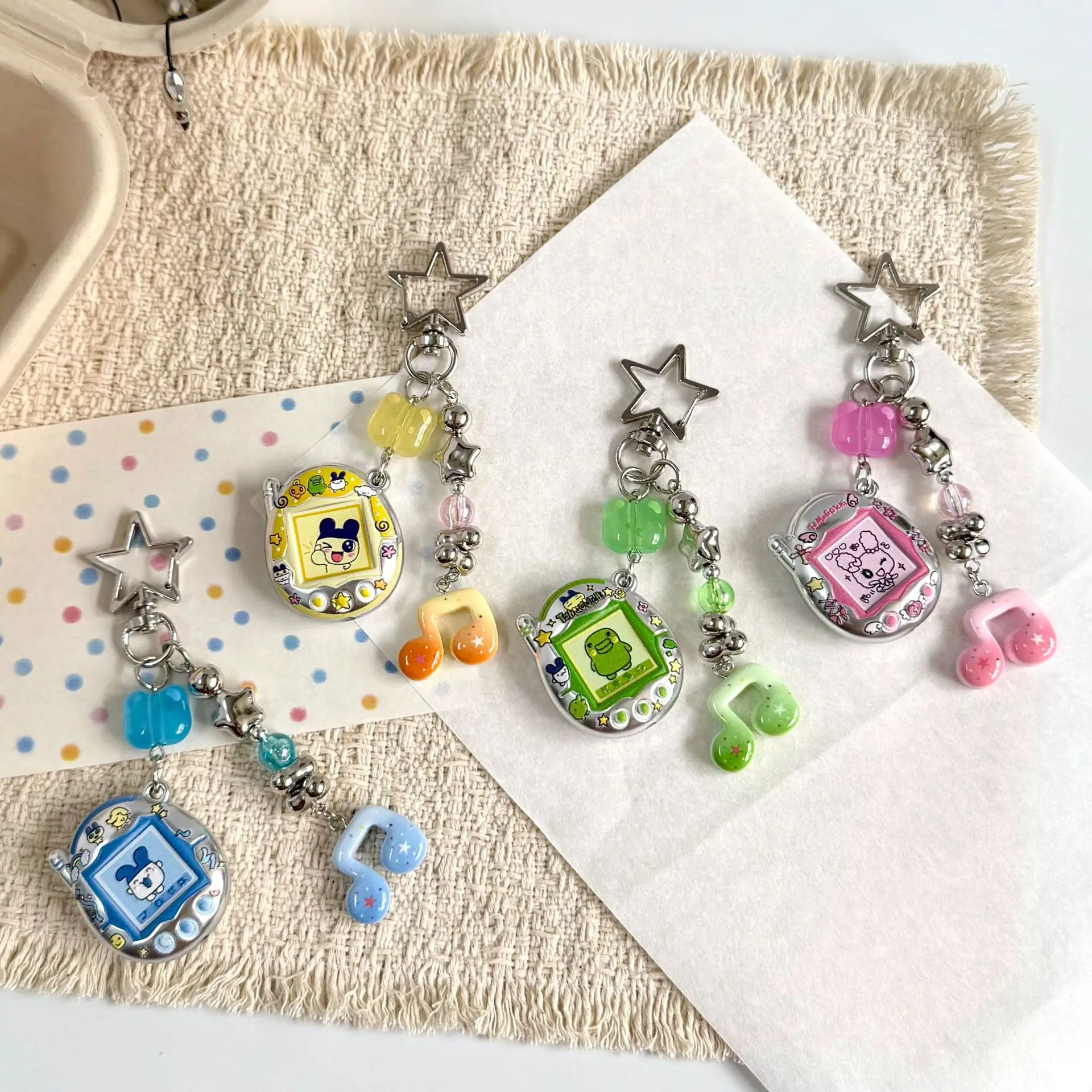 Phone Accessories Beads - Cute Tamagotchi Music Note Beaded Phone