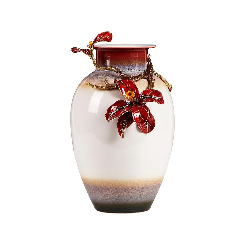 幸運を祈ります、芸術的な陶磁器の装飾花瓶、高級リビングルームの飾り、新築祝いの高級ギフト