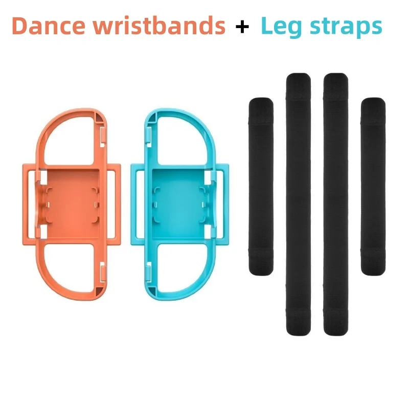 Dance Wristbands + Leg Straps Set for Switch 2, Adjustable Elastic Straps for Somatosensory Games