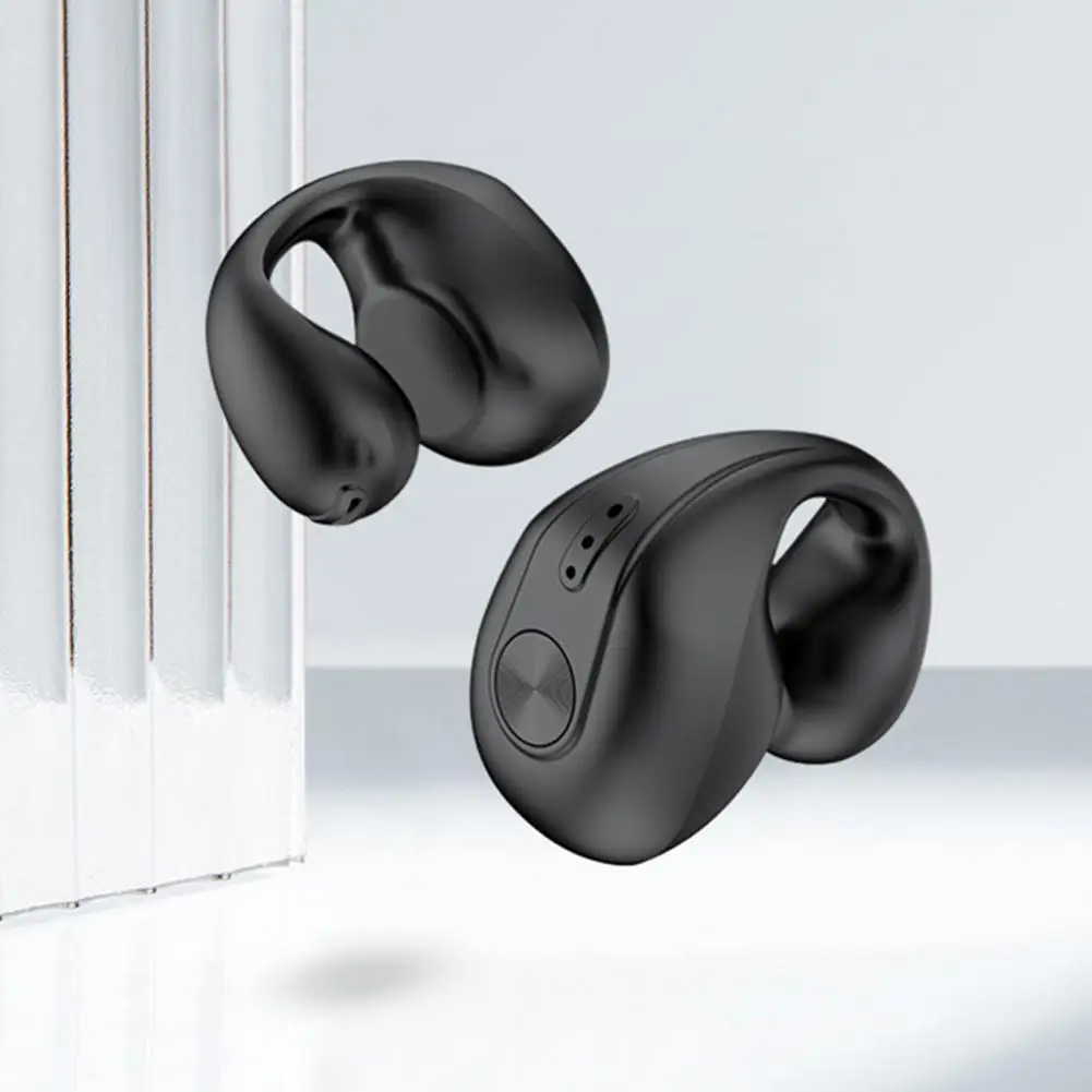 Air Conduction Earphone  Portable Noise Reduction Long Duration  Ear Clip Type Wireless Bluetooth-compatible 5.3 Earplugs