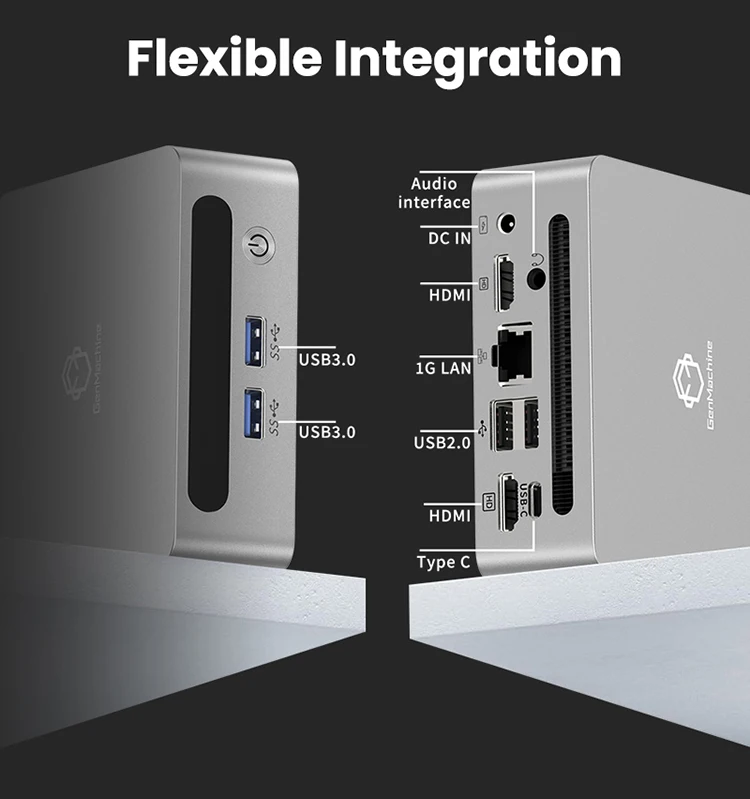 جديد Genmachine AMD Ryzen 5500U ما يصل إلى كمبيوتر صغير DDR4 8G RAM NVME 256G SSD Wifi5 BT 4.2 كمبيوتر ألعاب RX كمبيوتر ألعاب #1