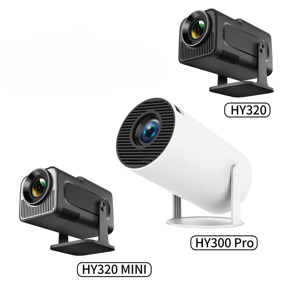 

4K HY300 Pro HY320 Mini Projector Portable Android Video Projector Proyector 4k Wifi Mirror Screen Mini Portable Projector 4K