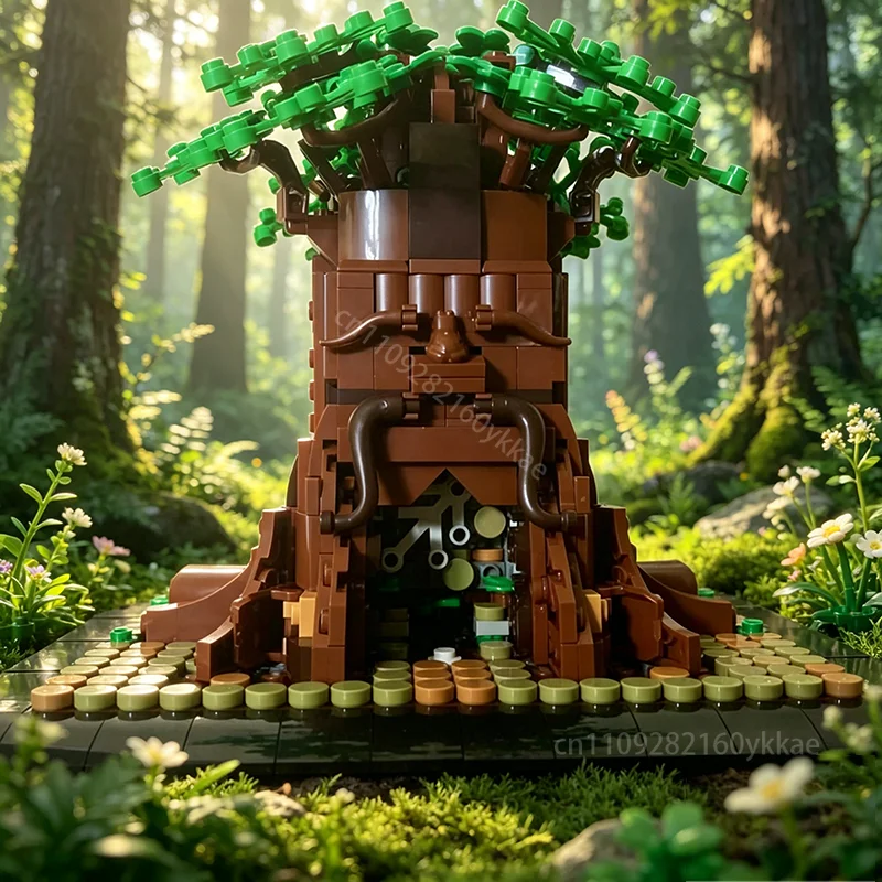 

Конструктор MOC: Модель уличной сцены с деревом Деку, архитектурная модель, наборы для сборки, развивающие игрушки, подарки