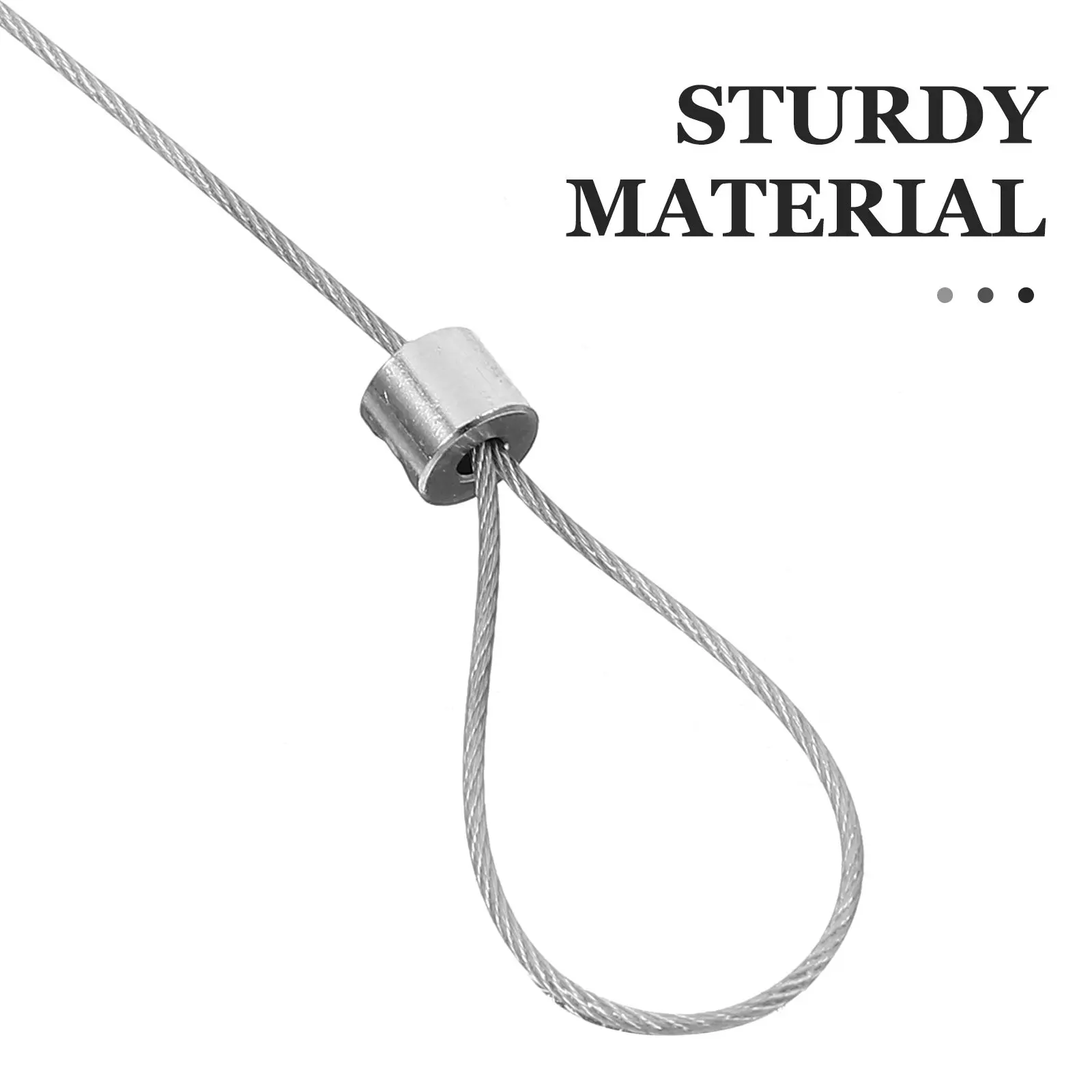 Retractable Cable Tether Auto Retractable Anti Theft Steel Wire Rope Security Lock Box Anti Lost Wire Case TV Remote Leash