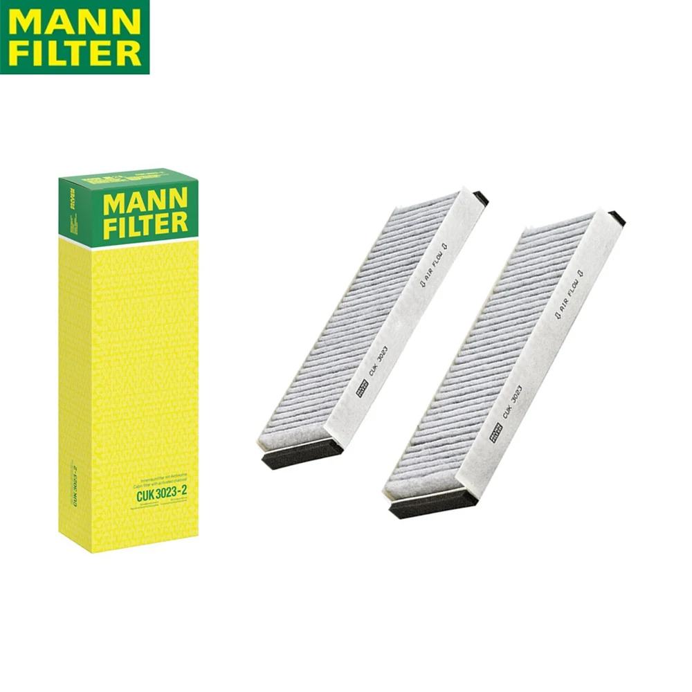 

MANN FILTER CUK3023-2 Activated Carbon Cabin Filter For AUDI VW LAMBORGHINI High Filtration Non-woven Fabric 4F0 819 439 C(2PCS)