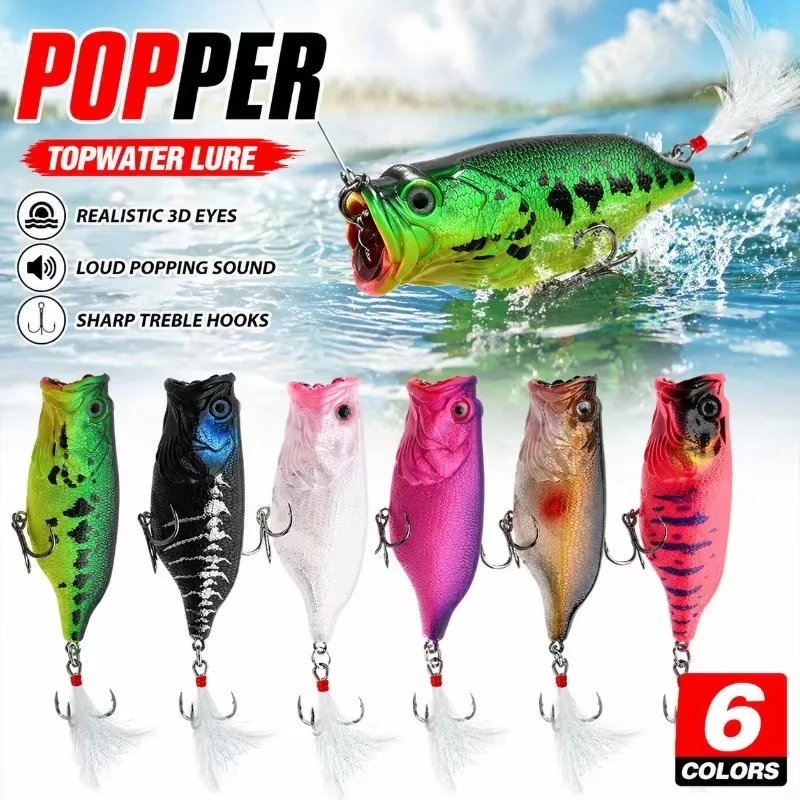 18g Topwater Popper Angelköder Schwimmender Oberflächenköder Dog Walking Pencil Köder für Meerbarsch, Chub, Schlangenkopf-Frischwasserfische