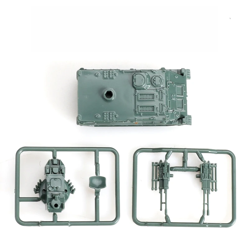 4pcs/Set 1/144 WWII Tiger China HQ17 Air Defense Missile CHN-15 Light Tank 4D Assembly Model Sand Table Children Toy