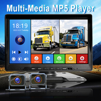 2 CH AHD Wireless Camera Backup Cam 10.1 Inch 1080P Car Rear View Monitor Back up Camera System DVR Recorder for Truck