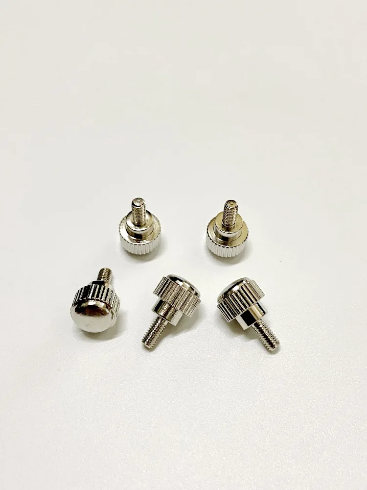 

Mechanical Thread M3x0.5P Fasteners Large Round Head Bolt Tool Free Installation Hand Tighten Screws Iron Plated Nickel Material