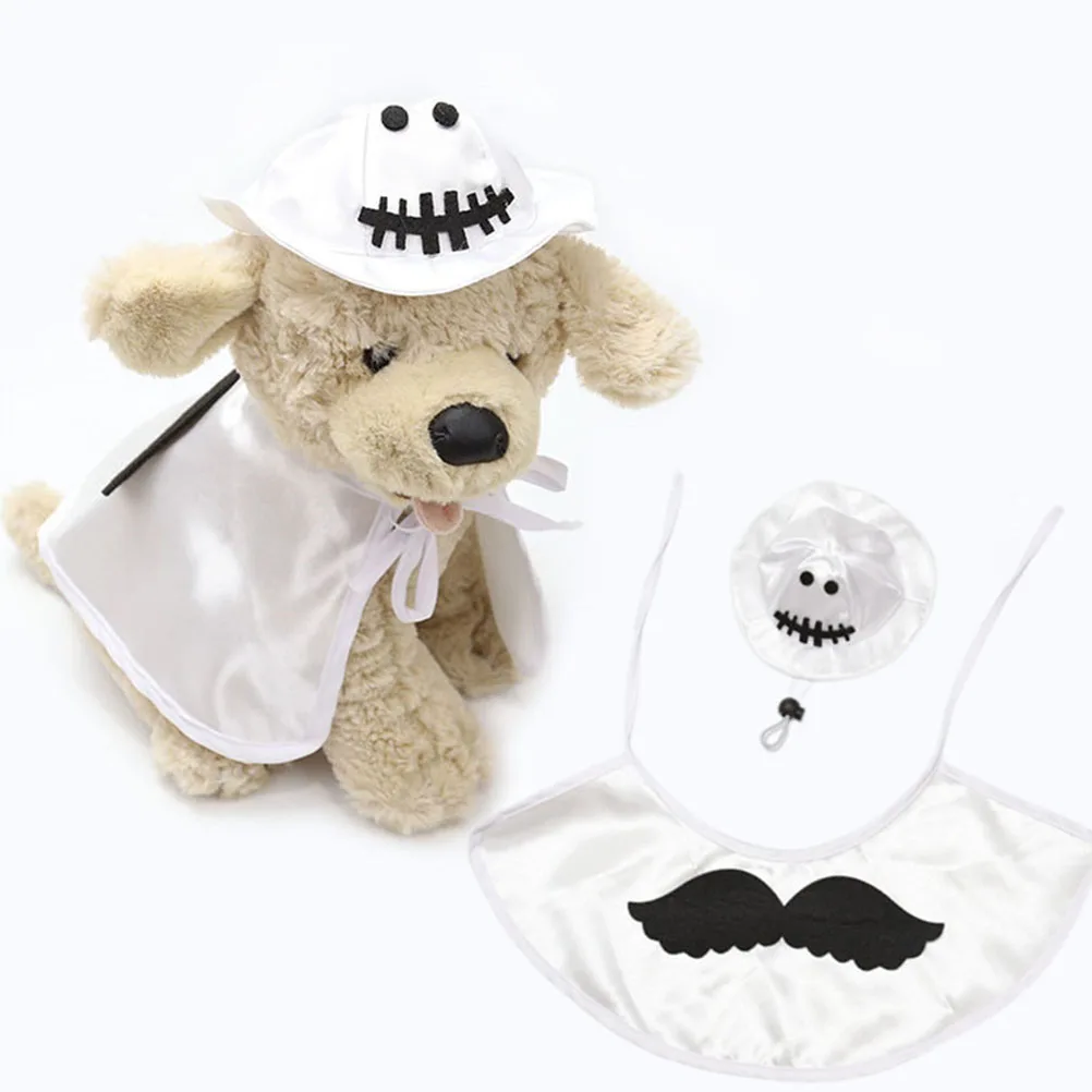 

Pet Clothing Hat Set Christmas Outfits for Dogs Costume Halloween Coat Supplies Pets Decorations Baby