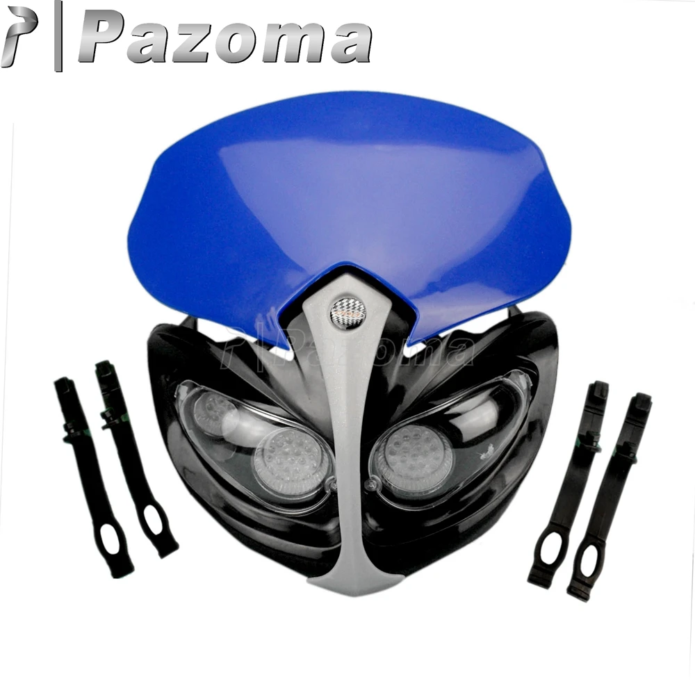 Motocross Front Lights Endruo Headlap Fairing For Yamaha WR YZ YZF DT DR TTR XTZ 125-500 Dual Sport Dirt Bike Headlight Cover