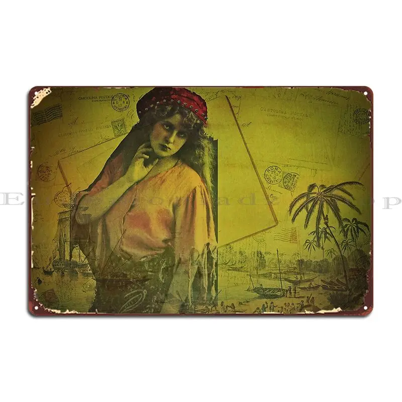 Металлические знаки Вояджер Цыганский, жестяной персонализированный постер для гостиной с ржавым покрытием