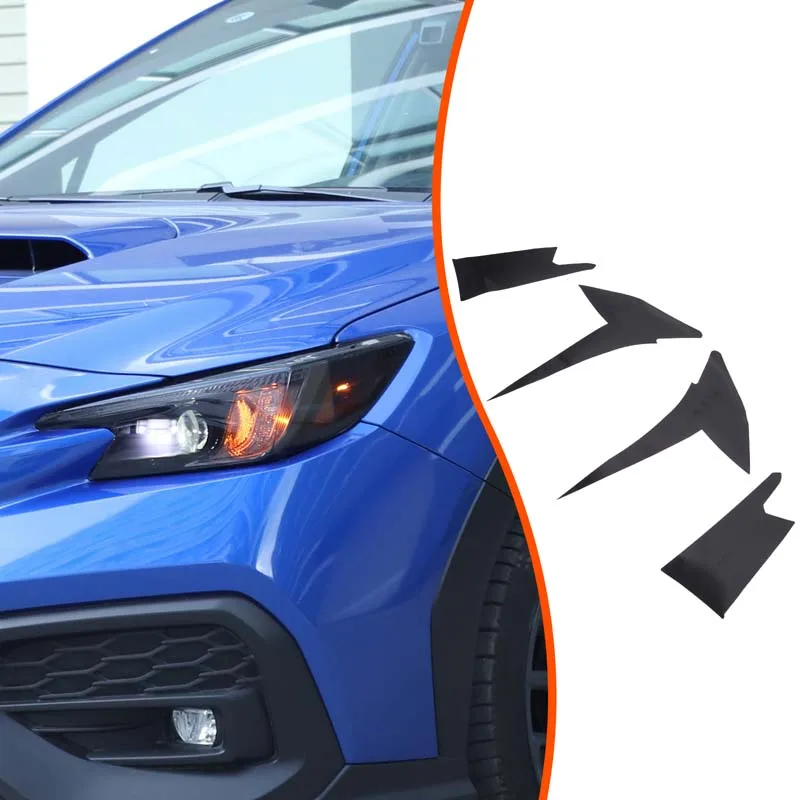 

2-piece set PTU black For Subaru WRX Levorg 2022+ car styling car headlight film sticker car exterior protection accessories