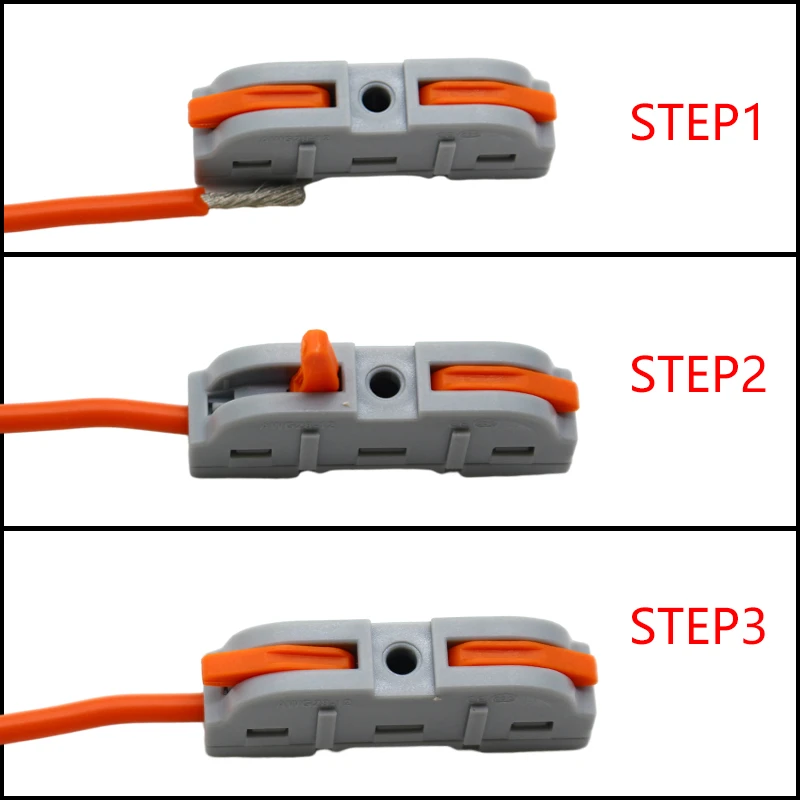 Quick Splicing Multiplex Butt Wire Connector Compact Electrical Cable Terminal Block Home Wiring Connectors Junction Box