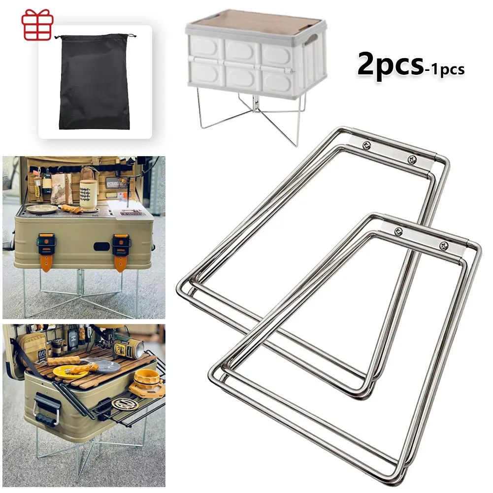 

Portable Aluminum Alloy Stand Camping Foldable Metal Holder Stainless Steel Fold Stand for Outdoor Picnic Fishing New