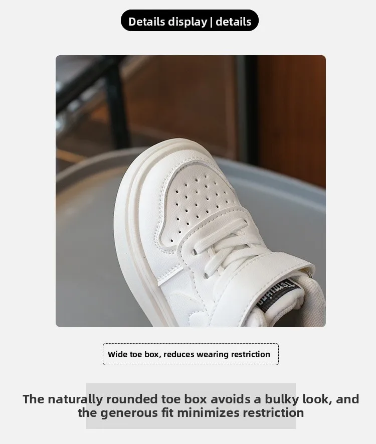 Lässige Kinder-Sneaker für Jungen und Mädchen, Herbst 2026 Neu, Rutschfeste Babyschuhe, Lauflernschuhe mit Gummisohle, Bequeme Passform für Kinder – Detail 3