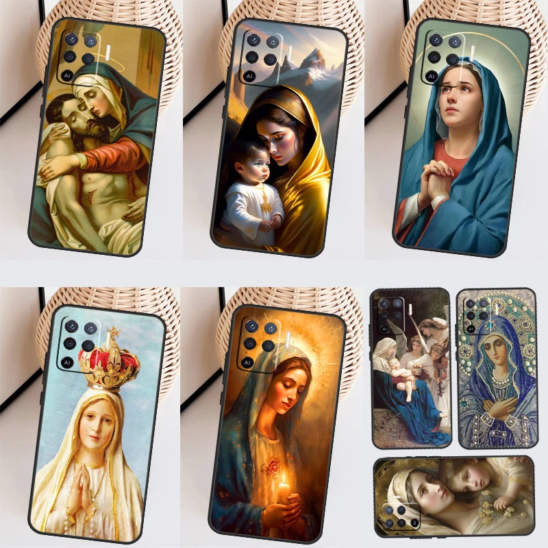 Virgin De Guadalupe Virgen Mary For OPPO A77 A57 A18 A58 A78 A98 A15 A17 A54 A74 A94 A52 A72 A5 A9 A53 S A16 A76 A96 Case