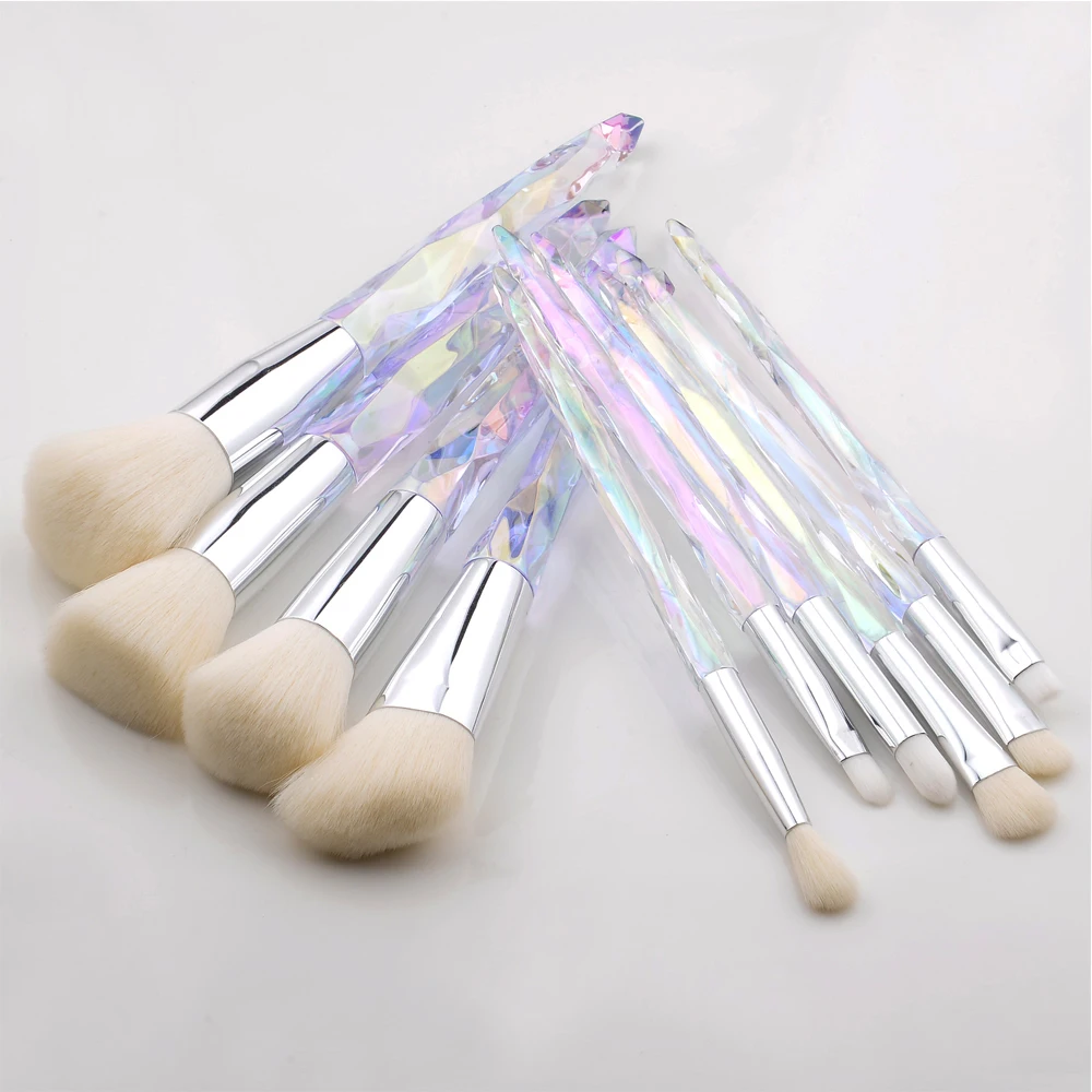 KOSMETYKI Soft Fluffy Makeup Brush Set For Cosmetics Foundation Blush Powder Eyeshadow Premium Clear Makeup Brush Beauty Tools