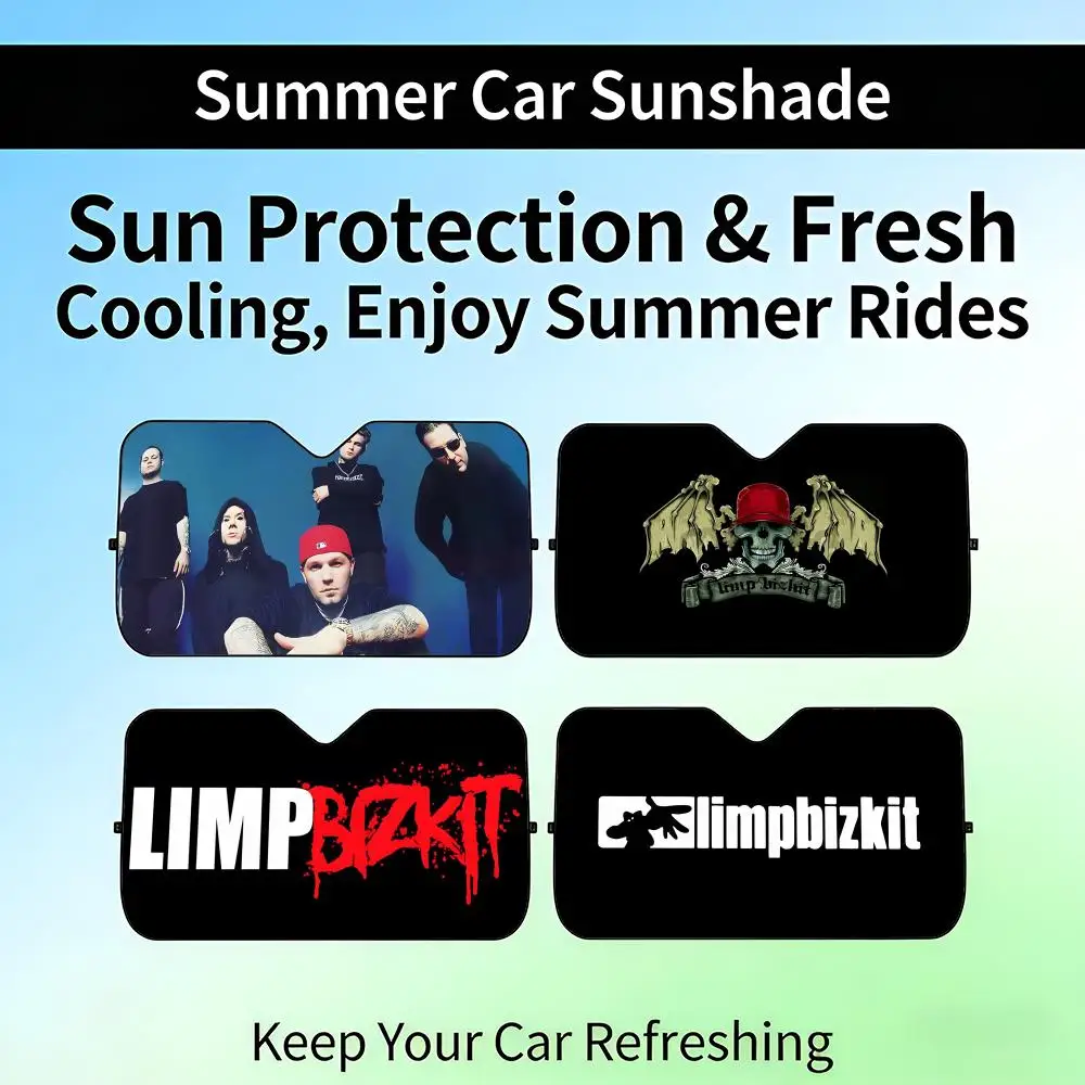 

Солнцезащитный козырек Limp Bizkit, выдвижной, для лобового стекла автомобиля, защита от УФ-излучения