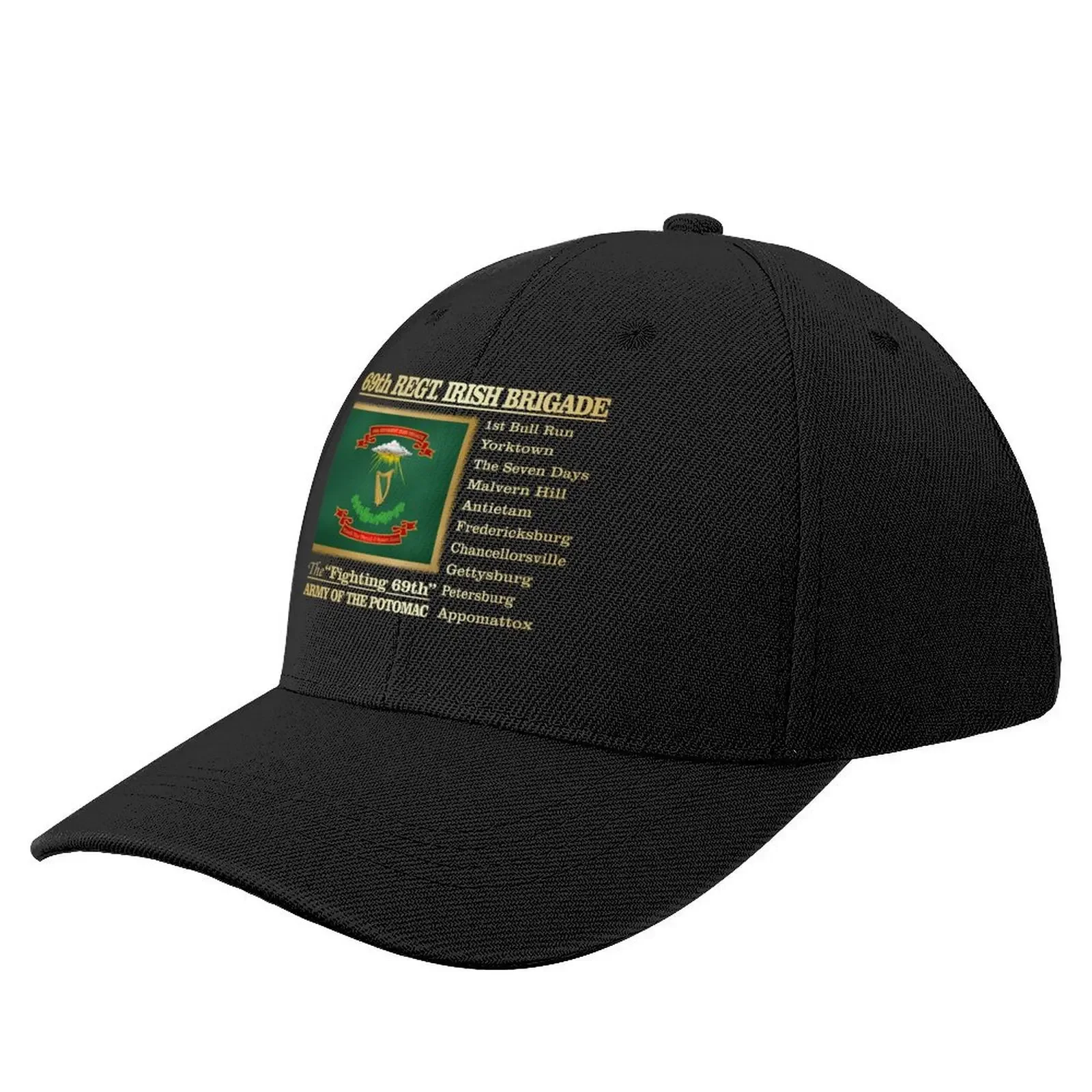 69th Regiment, Irish Brigade (BH2) Baseball Cap Luxury Hat Visor Male Women's