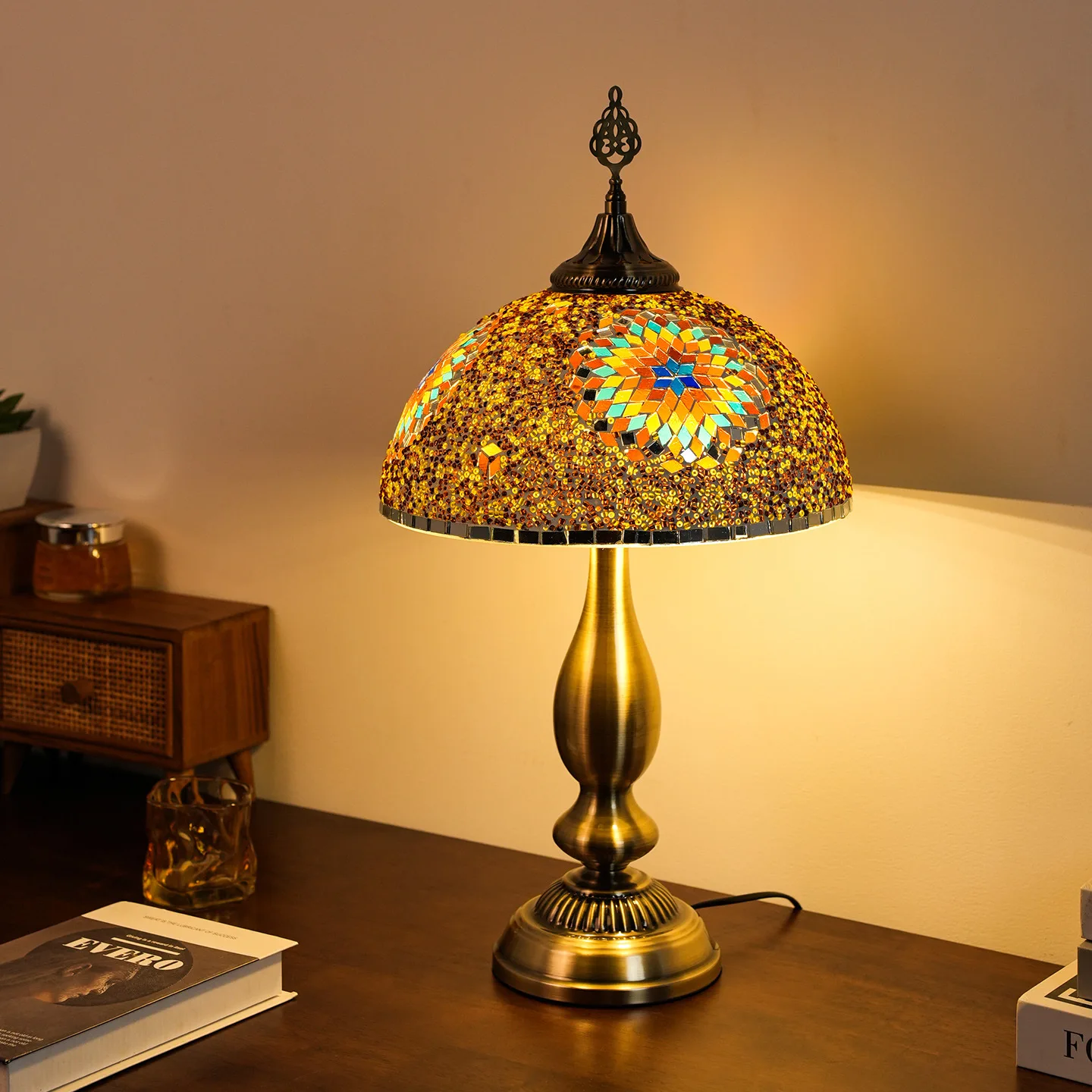 Ambient Lighting Decor For Room - Стеклянная настольная лампа ручной работы с