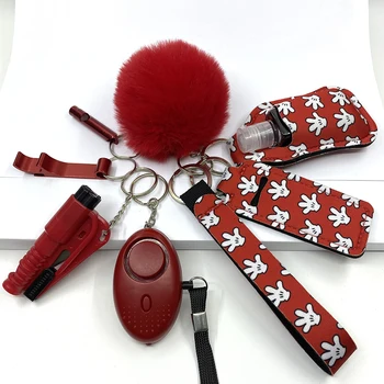 Set portachiavi autodifesa Kit nocche Autodifesa all'ingrosso Accessori personalizzati sfusi Difensivo per donne Kid Girl