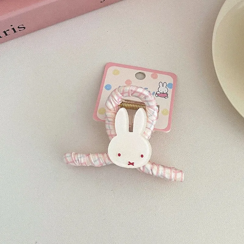 Kawaii Miffy Forcine carine Colore Cartoon Copricapo originale Moda estiva Multiuso Bocca d'anatra Clip Regalo di festa per ragazze