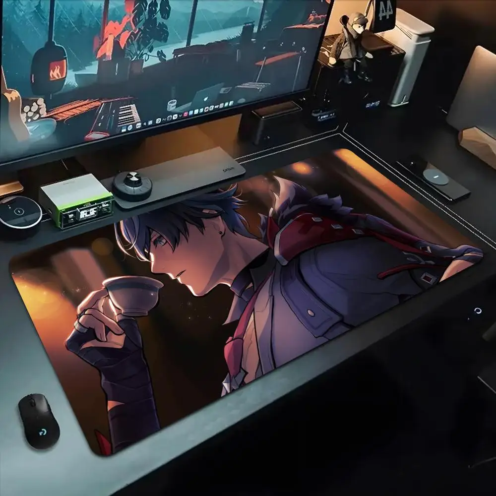 

wriothesley wallpaper Mouse Pad 500X1000 mm Large Gaming Mousepad Gamer XL Rubber Otaku Keyboard Pad Laptop Desk Mat